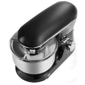 VEVOR Stand Mixer, 6 QT Dough Mixer, 660W 6 + P Speeds Tilt-head Food Mixer with Stainless Steel Bowl, Dough Hook, Wire Whip, Flat Beater, Scrape